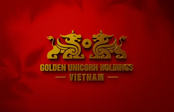 thiết kế logo GOLDEN UNICORN - Phong thủy